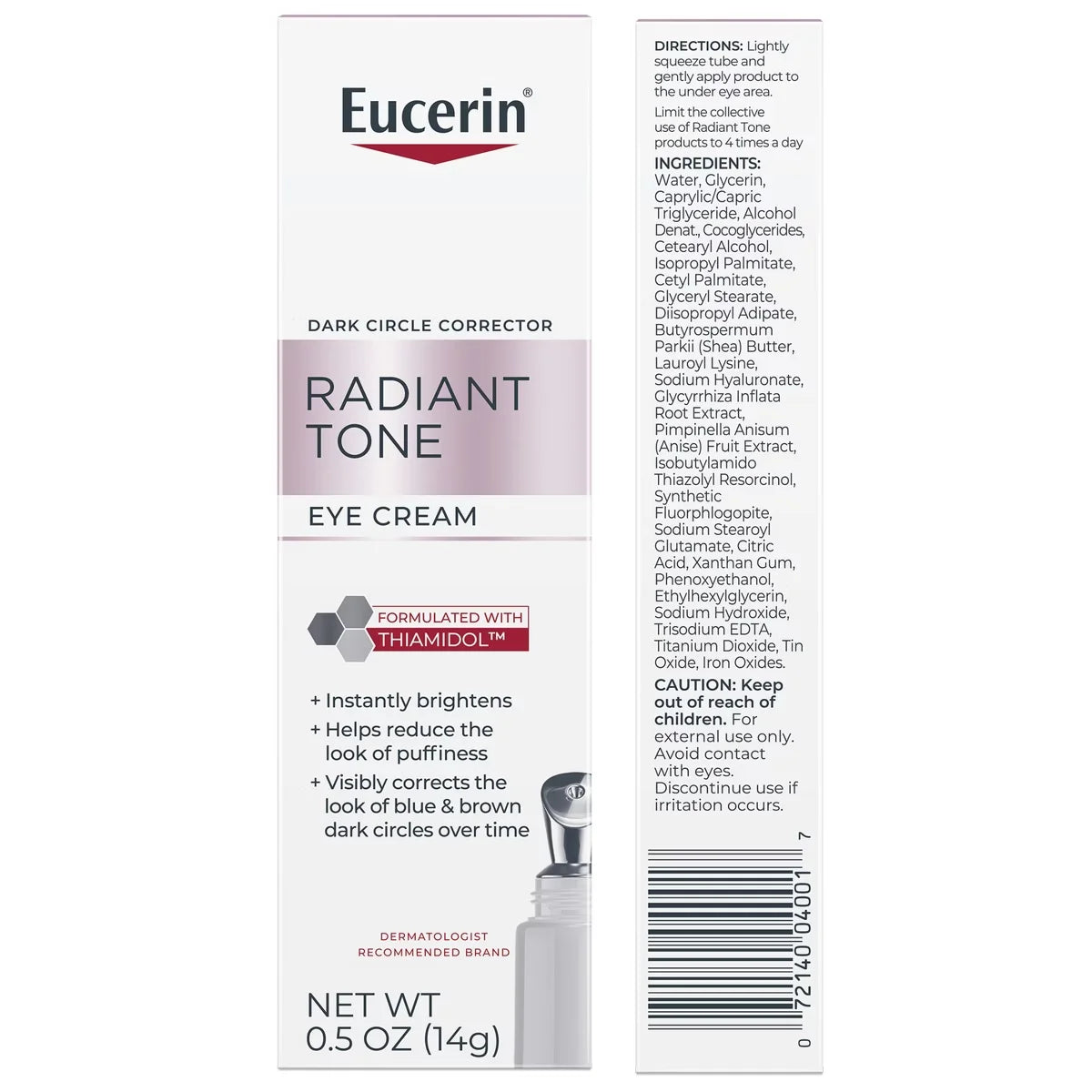 Eucerin Radiant Tone Eye Cream with applicator - 0.15oz