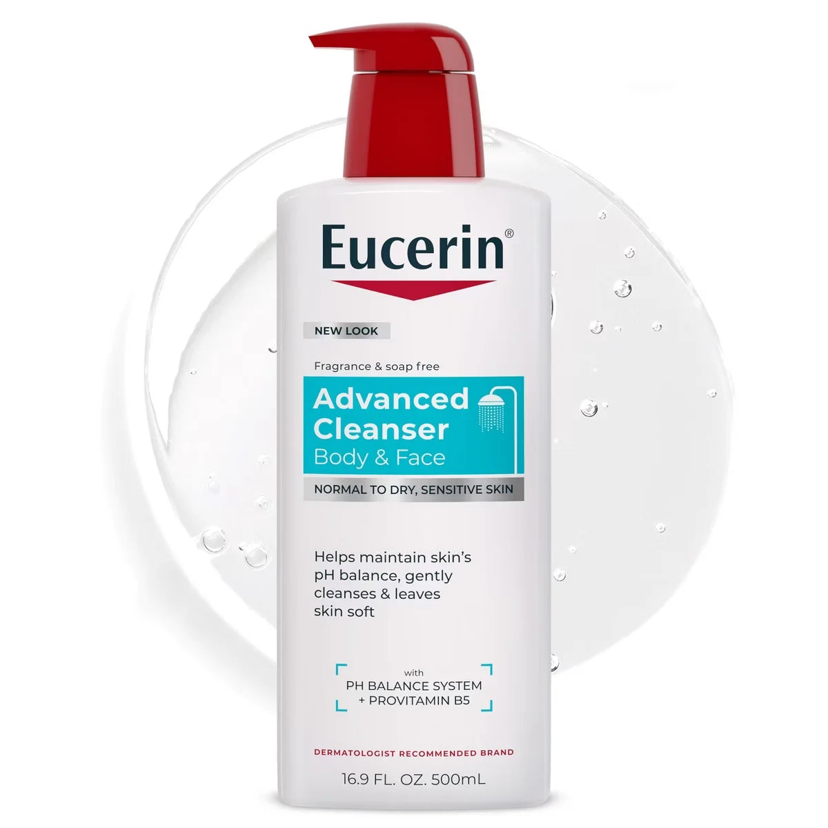 Eucerin Advanced Cleansing Body and Face Cleanser - Unscented - 16.9 fl oz